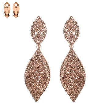 STONE CLIP EARRINGS