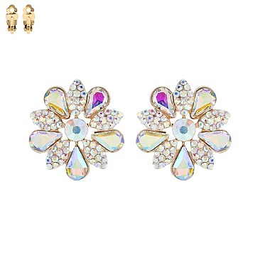 Classic Sparkling Stones CLIP EARRINGS MEZECQ134