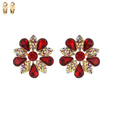 Classic Sparkling Stones CLIP EARRINGS MEZECQ134
