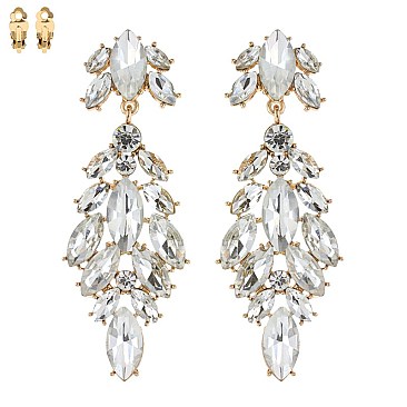 Gradient GLASS-STONE CLIP EARRINGS MEZECQ170