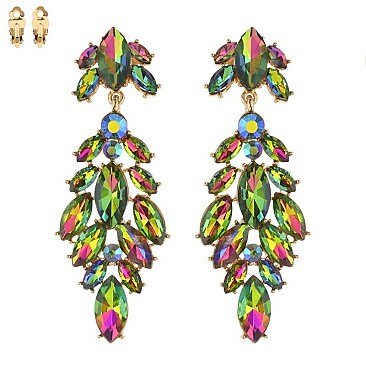 Gradient GLASS-STONE CLIP EARRINGS MEZECQ170