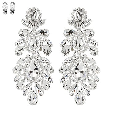 DANGLING ART DECO RHINESTONE EARRINGS