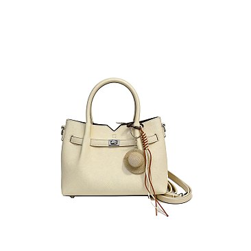 Twist Lock Belted Satchel
