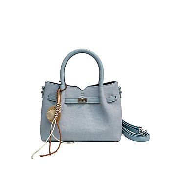 Twist Lock Belted Satchel