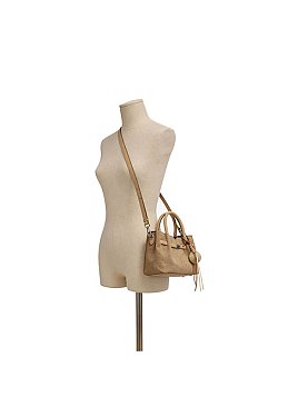 Twist Lock Belted Satchel
