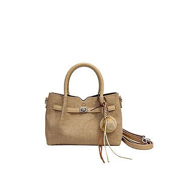 Twist Lock Belted Satchel