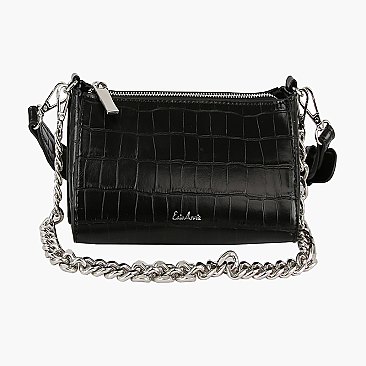 Erin Annie Croc Crossbody Bag