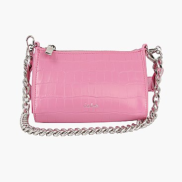 Erin Annie Croc Crossbody Bag