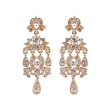 Victorian Stone Dangly Chandelier Earrings SLEQ186