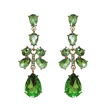 ELEGANT RHINESTONE DROP EARRINGS