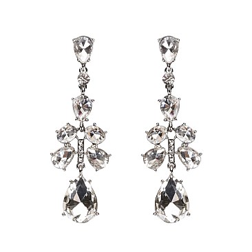 ELEGANT RHINESTONE DROP EARRINGS