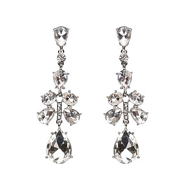 ELEGANT RHINESTONE DROP EARRINGS