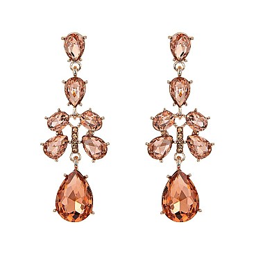 ELEGANT RHINESTONE DROP EARRINGS