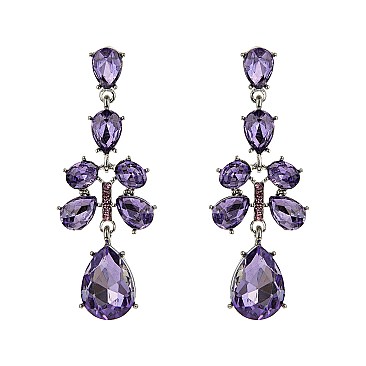 ELEGANT RHINESTONE DROP EARRINGS