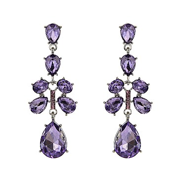 ELEGANT RHINESTONE DROP EARRINGS