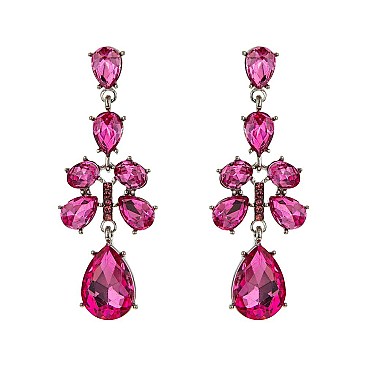 ELEGANT RHINESTONE DROP EARRINGS