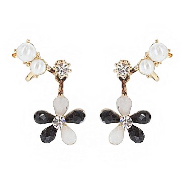 FASHIONABLE PEARL FLOWER CUFFER SLER0017