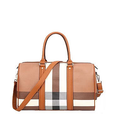 Monogram Plaid Duffle Bag