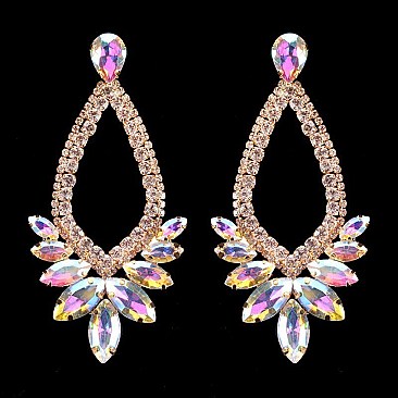 Fashionable Lily Rhinestone Drop Earrings SLERY8952