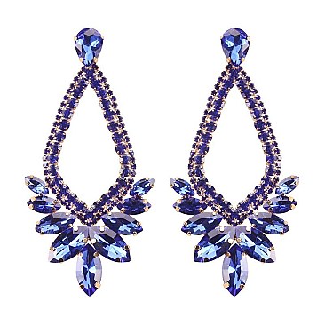 Fashionable Lily Rhinestone Drop Earrings SLERY8952