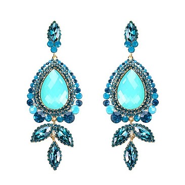 Trendy Dangling Stone Earrings SLES1099