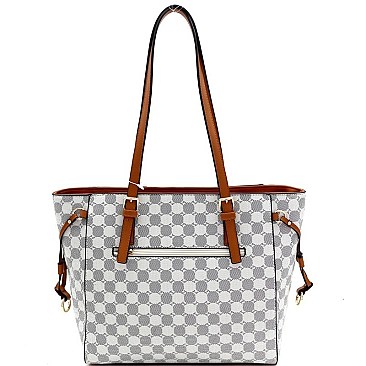 String Shopper Monogram Tote Wallet SET