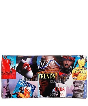 Trends Fashion Magazine Covers Print Wholesale Wallet