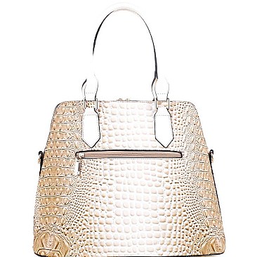 Croc Faux Leather with PadLock 2Way Bag