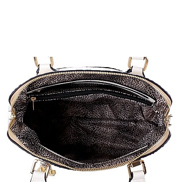 Croc Faux Leather with PadLock 2Way Bag