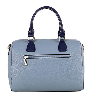 COLOR BLOCK MONOGRAM BOSTON SATCHEL SET