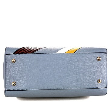 COLOR BLOCK MONOGRAM BOSTON SATCHEL SET