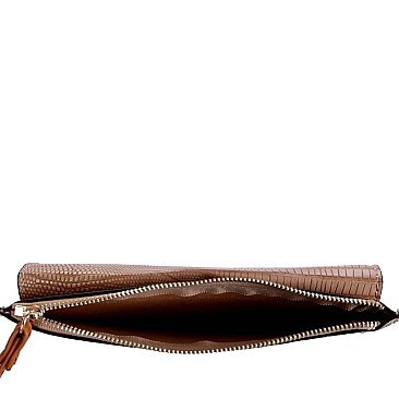 TURN-LOCK SNAKE PRINT 2 IN 1 SATCHEL