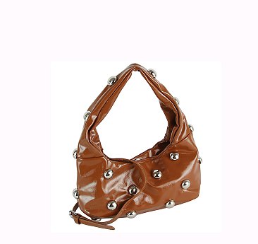 Fashion Bubble Studded Shoulder Bag Hobo