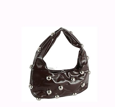 Fashion Bubble Studded Shoulder Bag Hobo