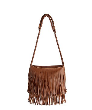 Twist Fringe Shoulder Bag