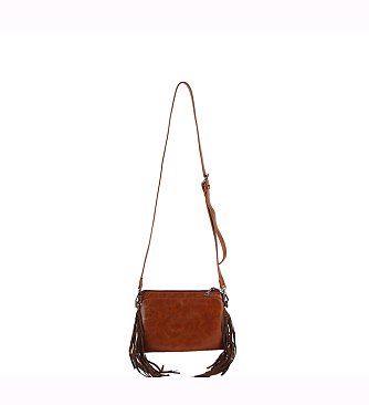 Western Tribal Fringe Crossbody Bag