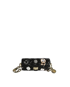 Lucky Charm Quilted Flap Crossbody Bag