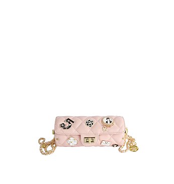 Lucky Charm Quilted Flap Crossbody Bag