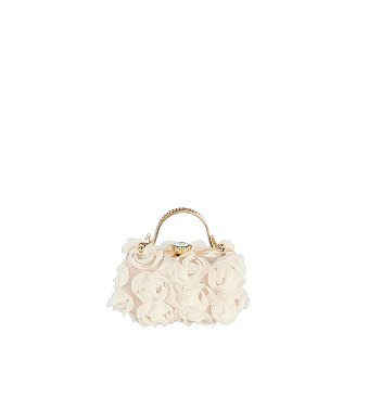 Chiffon Flower Clutch Evening Bag