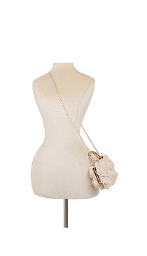 Chiffon Flower Clutch Evening Bag