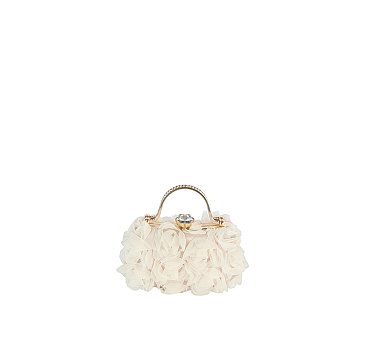 Chiffon Flower Clutch Evening Bag