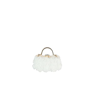 Chiffon Flower Clutch Evening Bag
