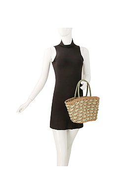 Fashion Straw Beach Tote Bag
