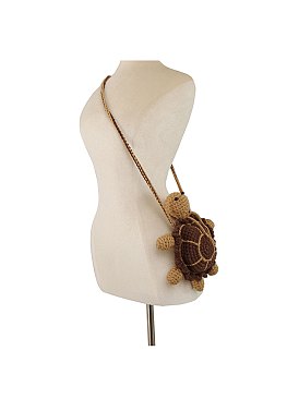 Crochet Tortoise Turtle Crossbody Bag