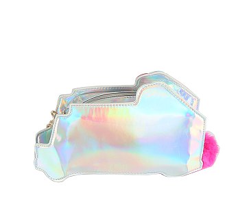 Novelty Ice Cream Truck Iridescent Crossbody Bag