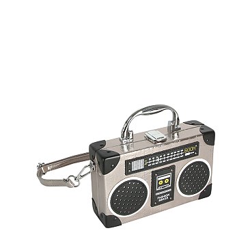 Vintage Radio Recorder Crossbody Bag