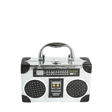 Vintage Radio Recorder Crossbody Bag