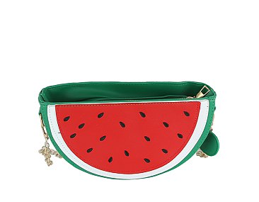 Fruit Half Moon Crossbody Bag