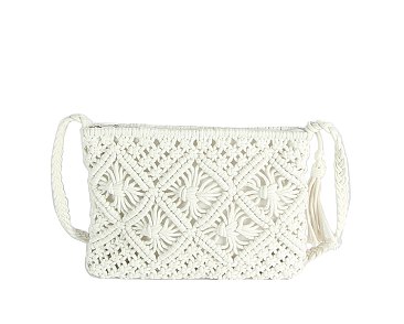 Macrame Hand-Woven Knitted Crossbody Bag
