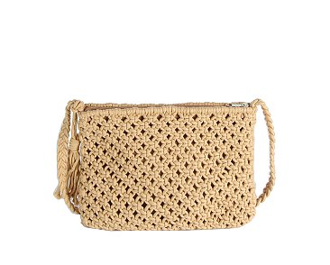 Macrame Hand-Woven Knitted Crossbody Bag